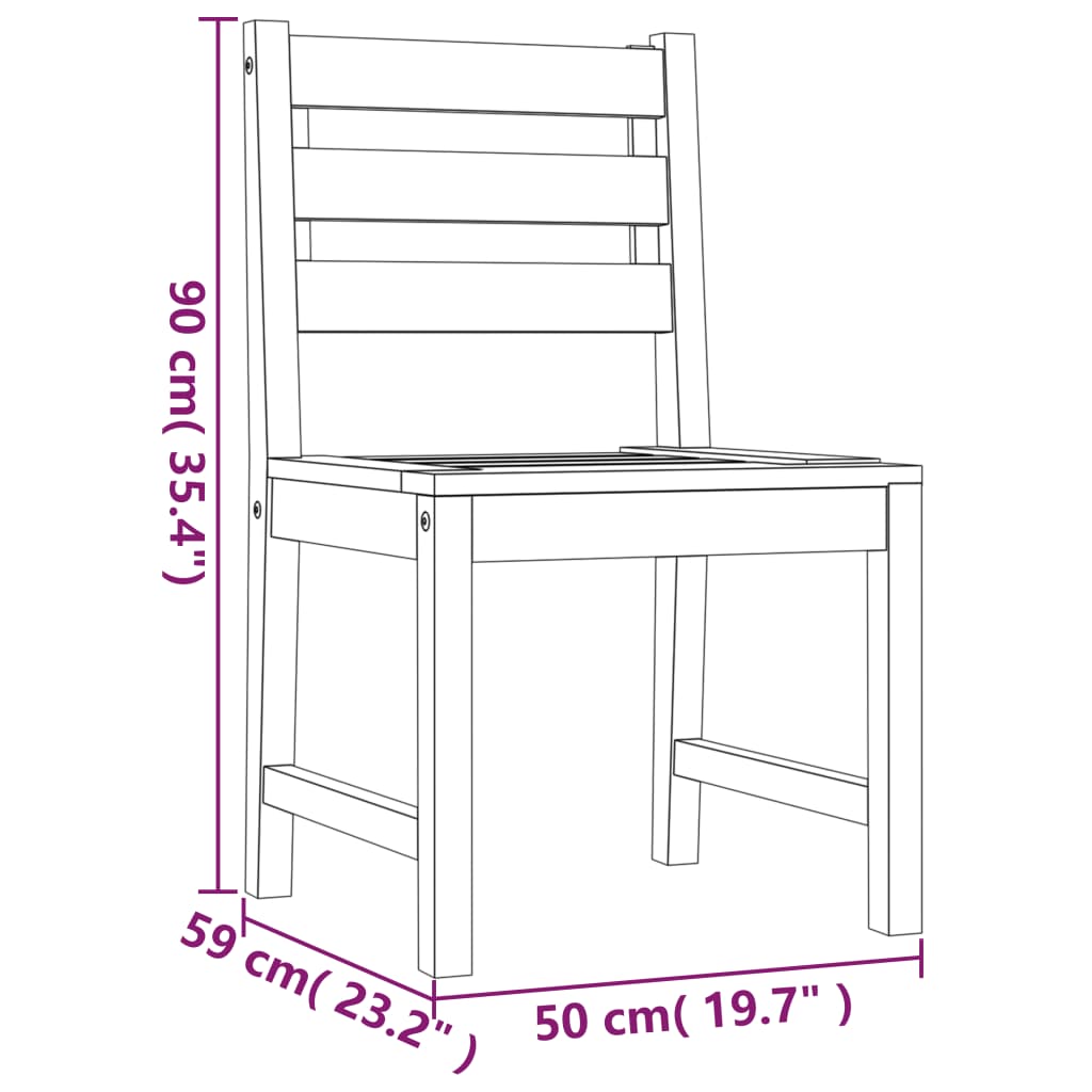 5 Piece Patio Dining Set Solid Wood Teak