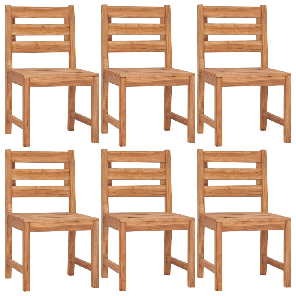 7 Piece Patio Dining Set Solid Wood Teak