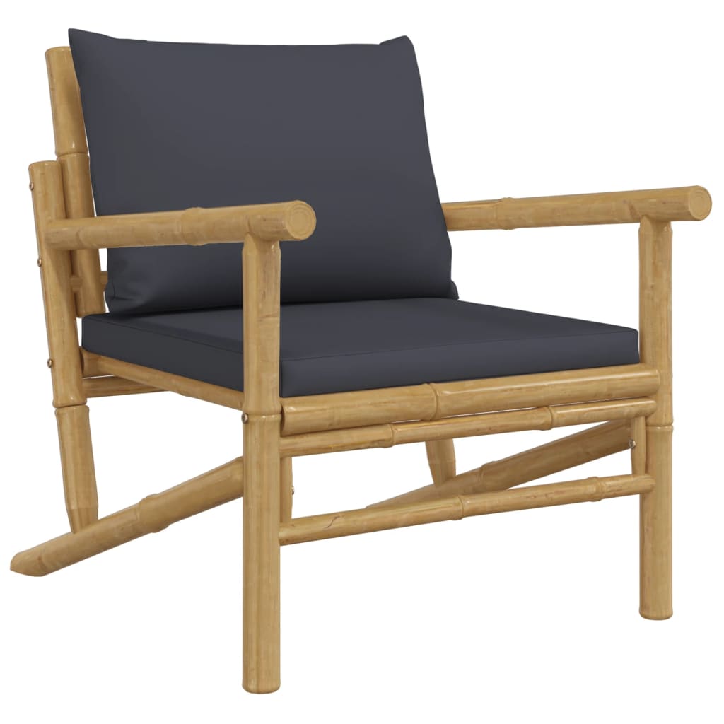 Garden Lounge Set Bamboo Three Piece Set Modular