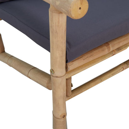 Garden Lounge Set Bamboo Three Piece Set Modular
