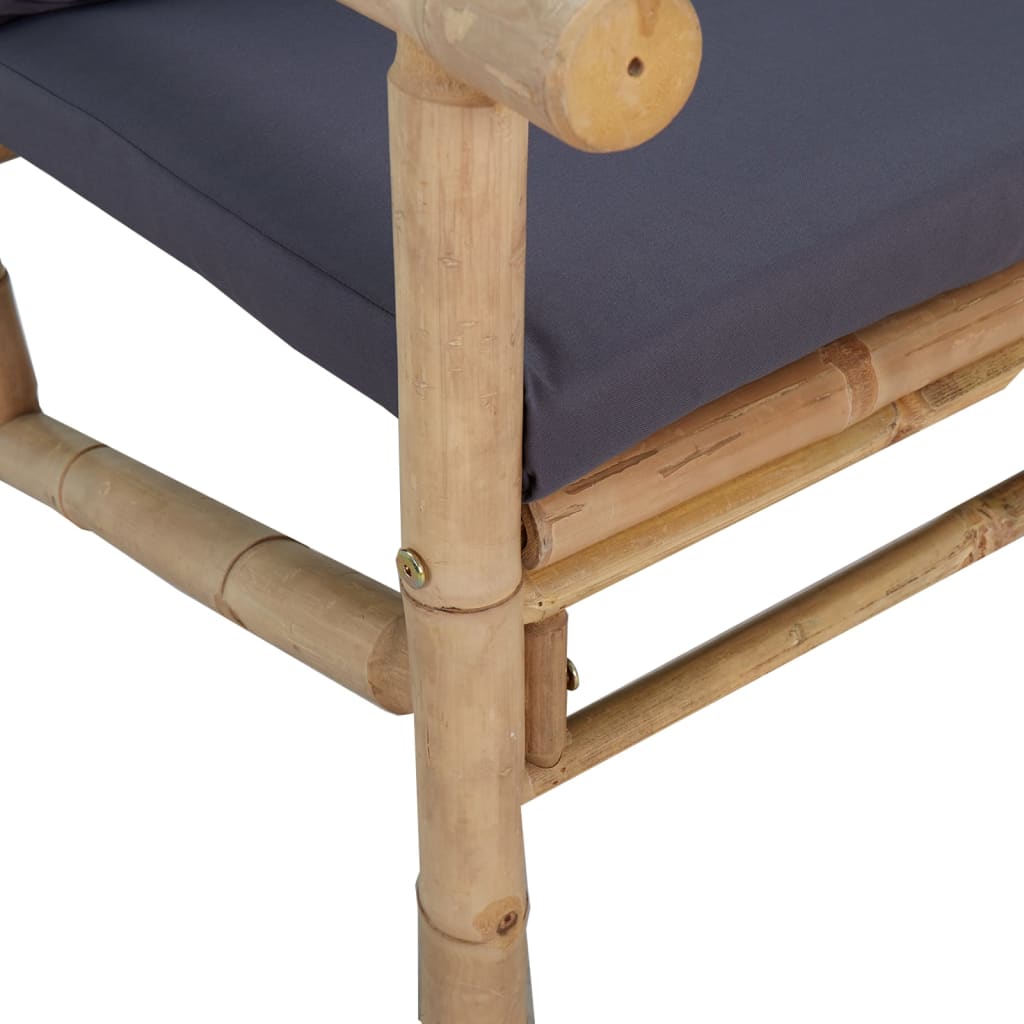 Garden Lounge Set Bamboo Three Piece Set Modular