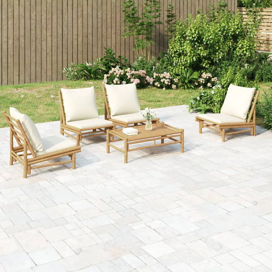 Garden Lounge Set Bamboo Natural Bamboo Standard Modular