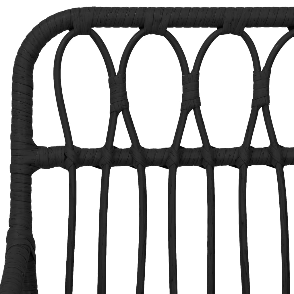 Garden Dining Set Black