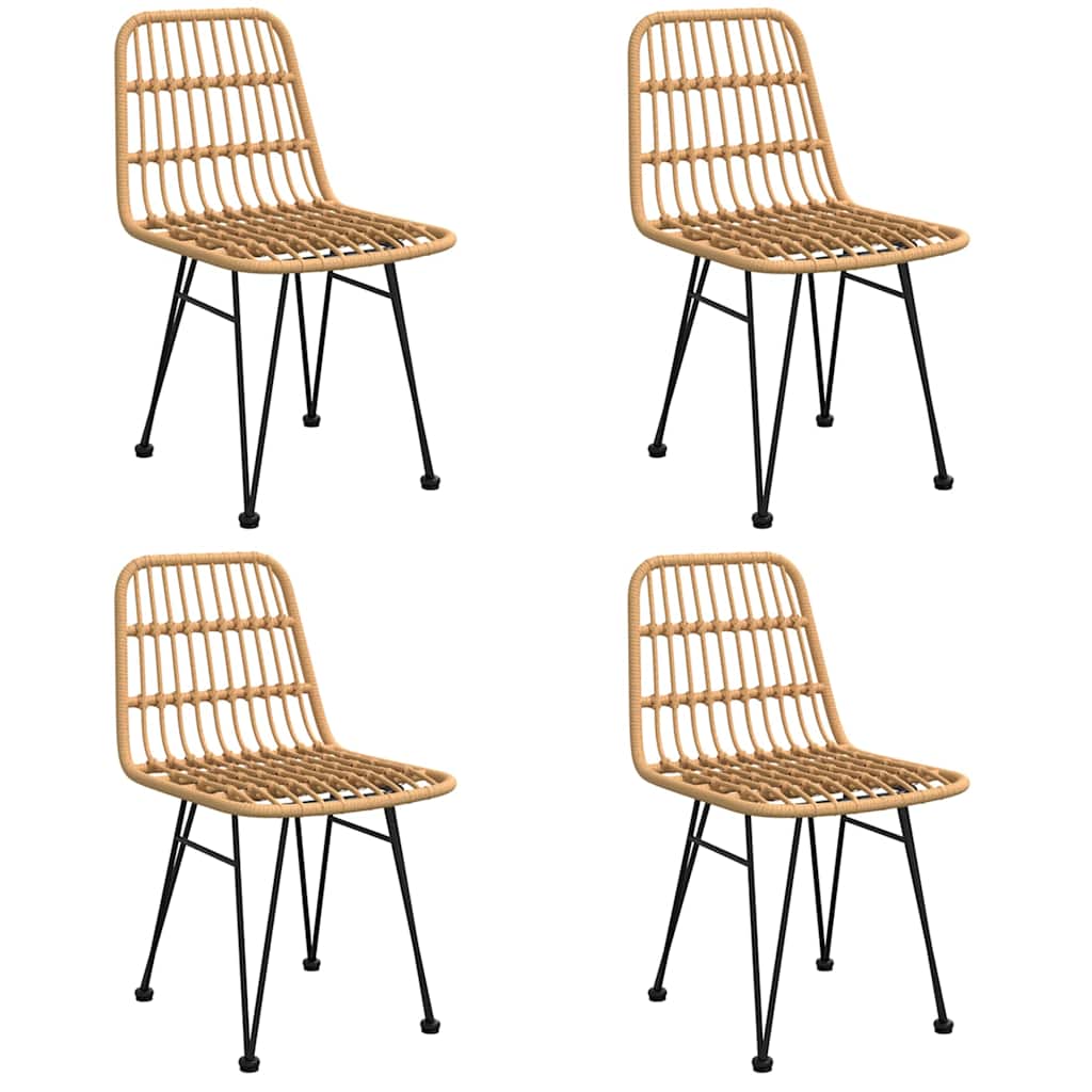 Garden Dining Set Black