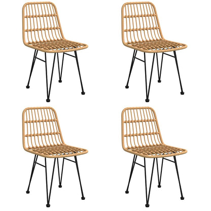 Garden Dining Set Black