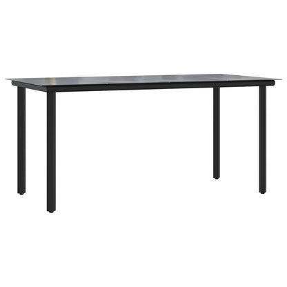 Garden Dining Set Black