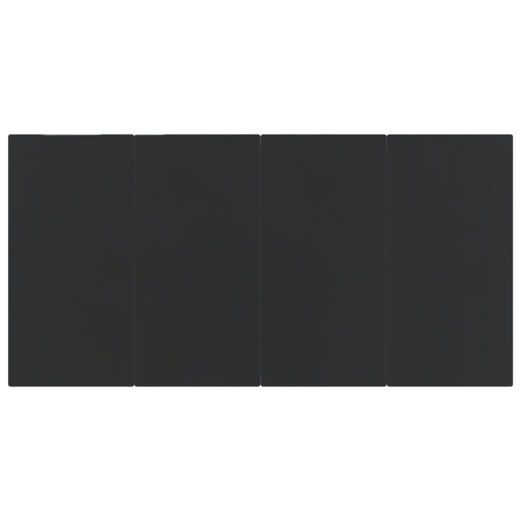 Garden Dining Set Black