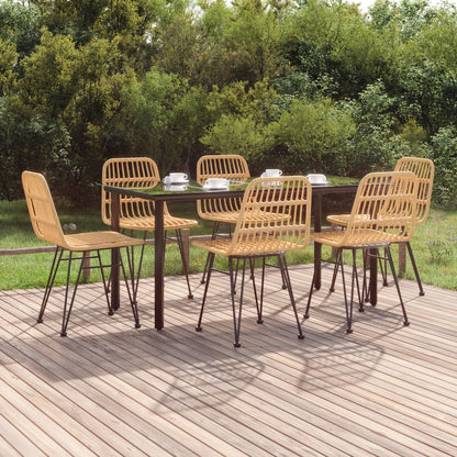 Garden Dining Set Black