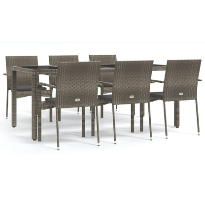Garden Dining Set Grey