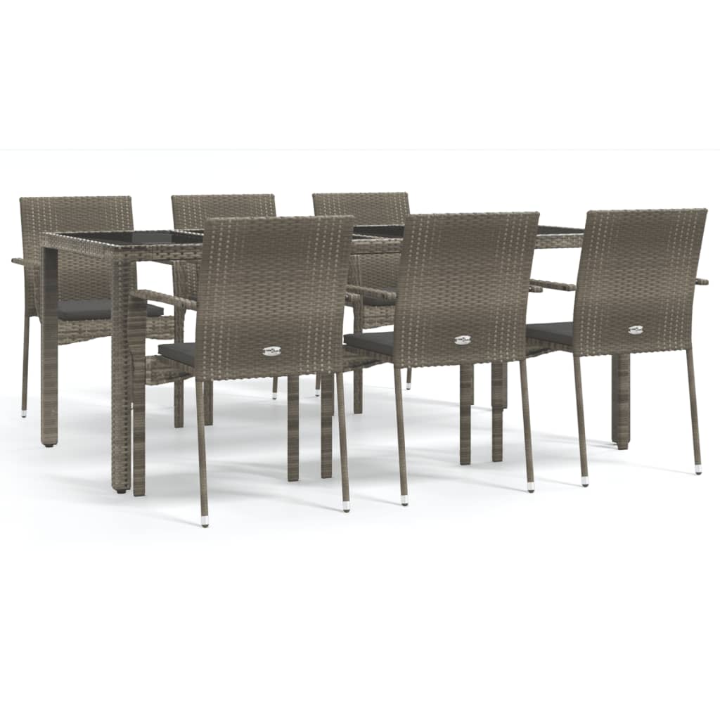 Garden Dining Set Grey