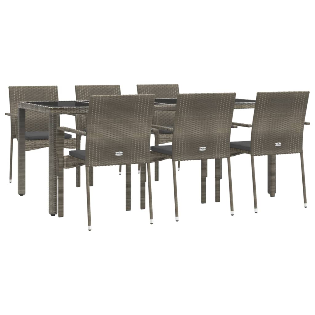 Garden Dining Set Grey