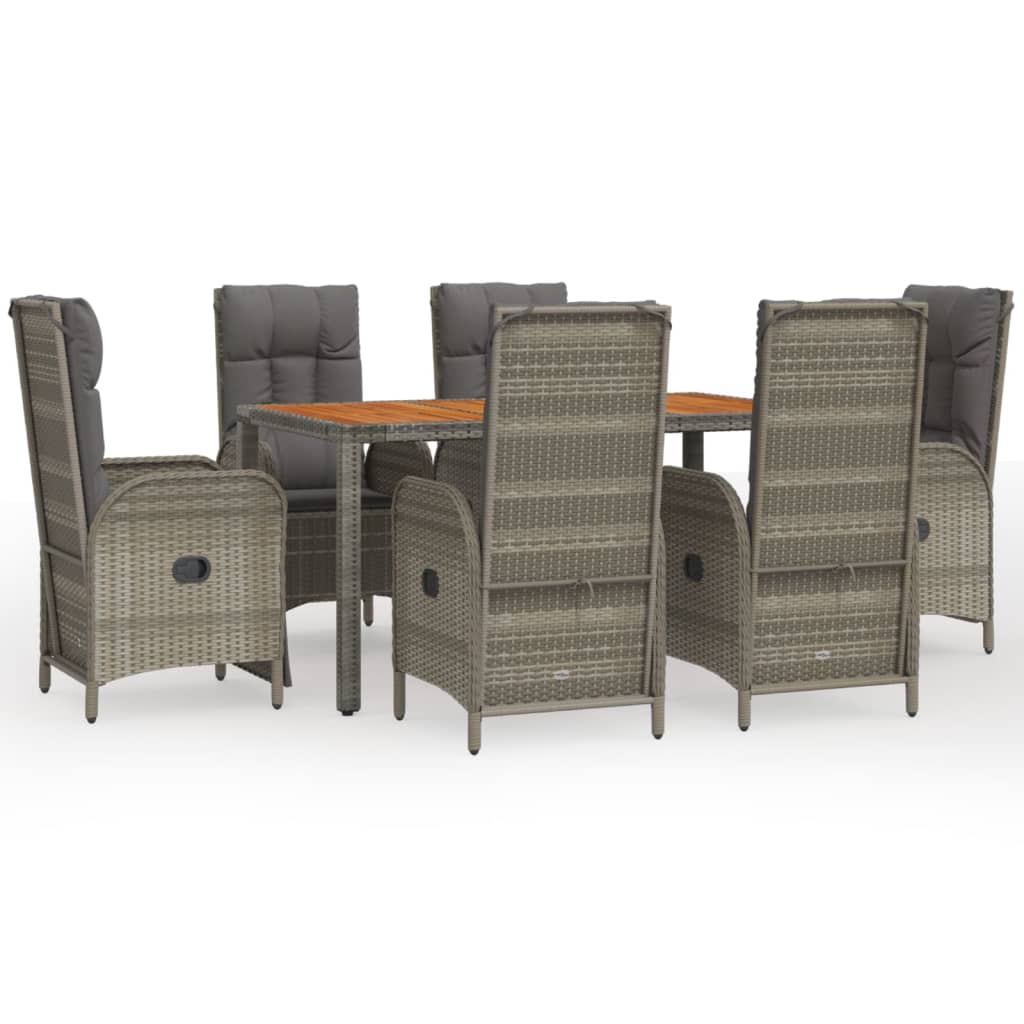 Garden Dining Set Grey