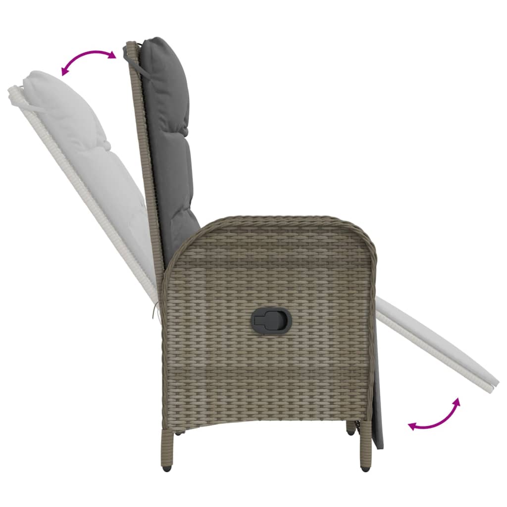 Garden Dining Set Grey