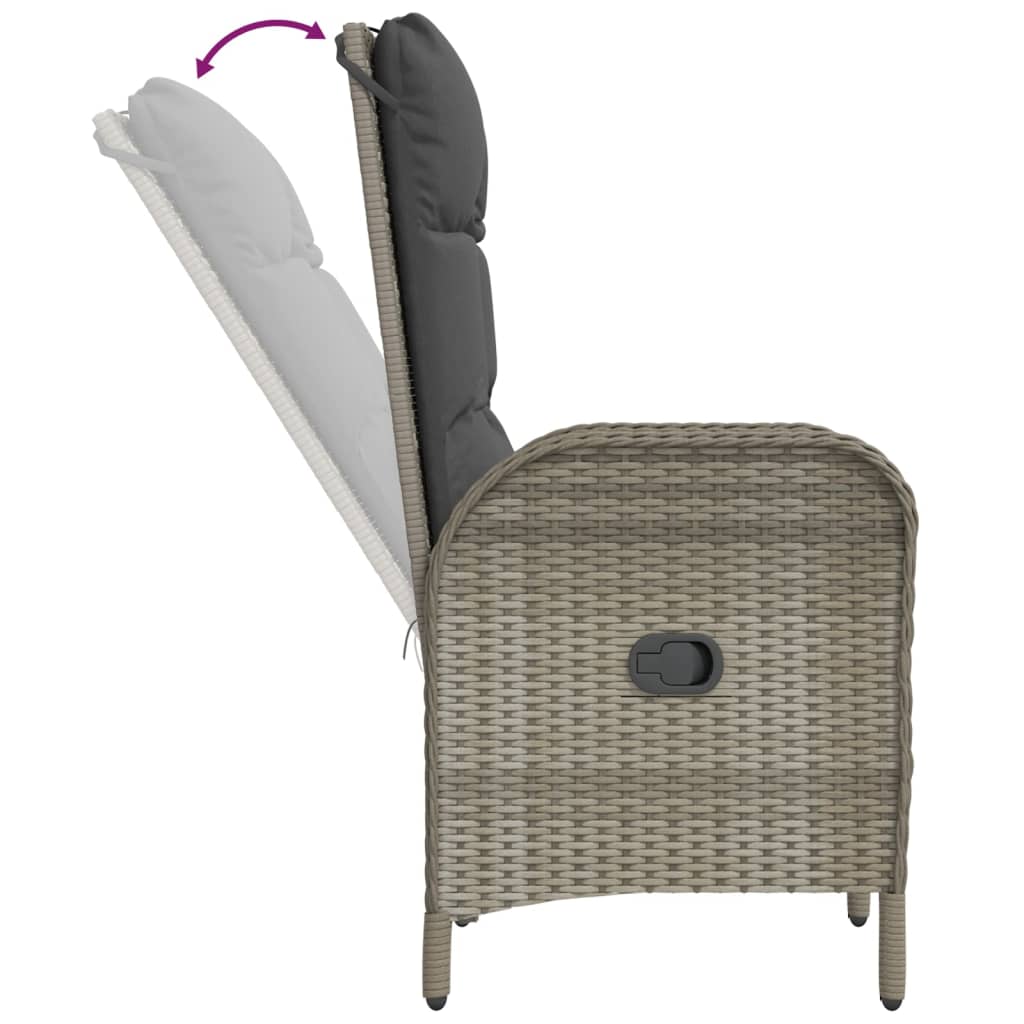 Garden Dining Set Grey