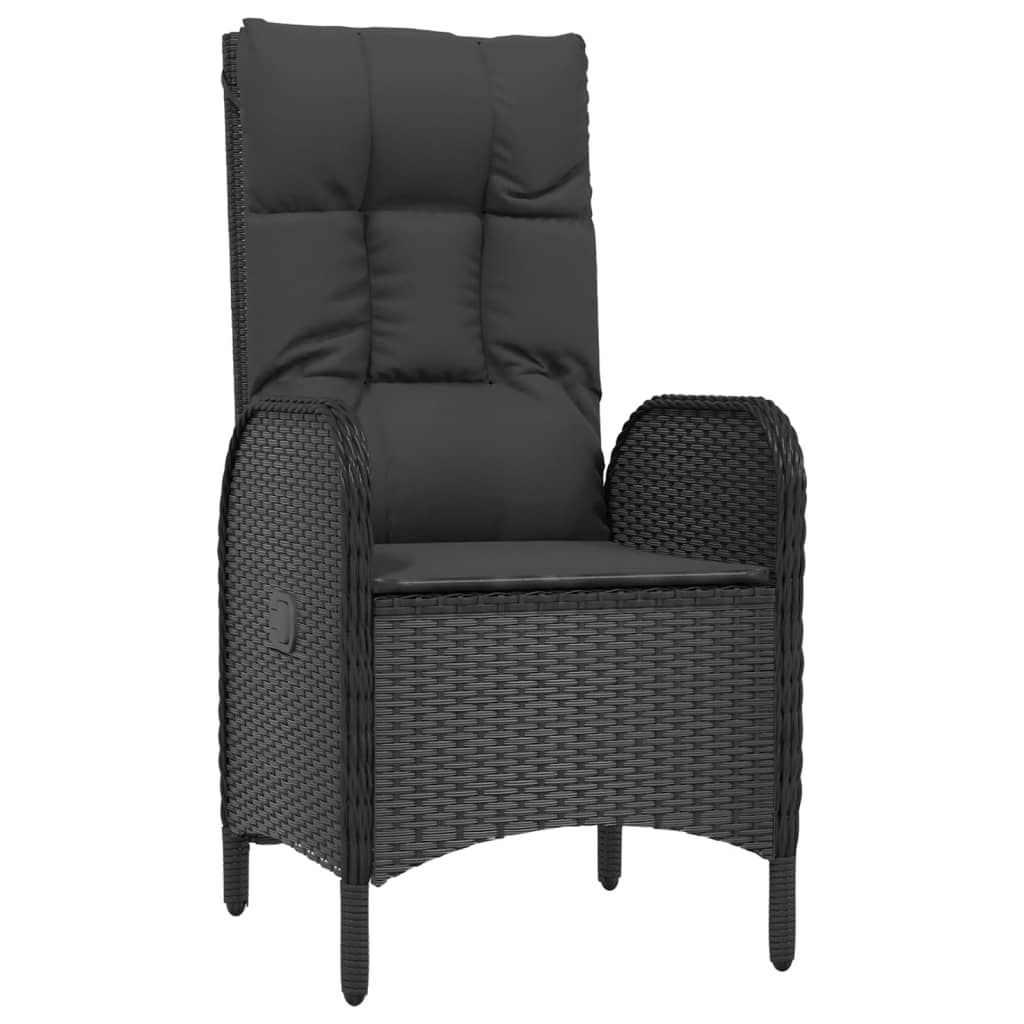 Garden Dining Set Black