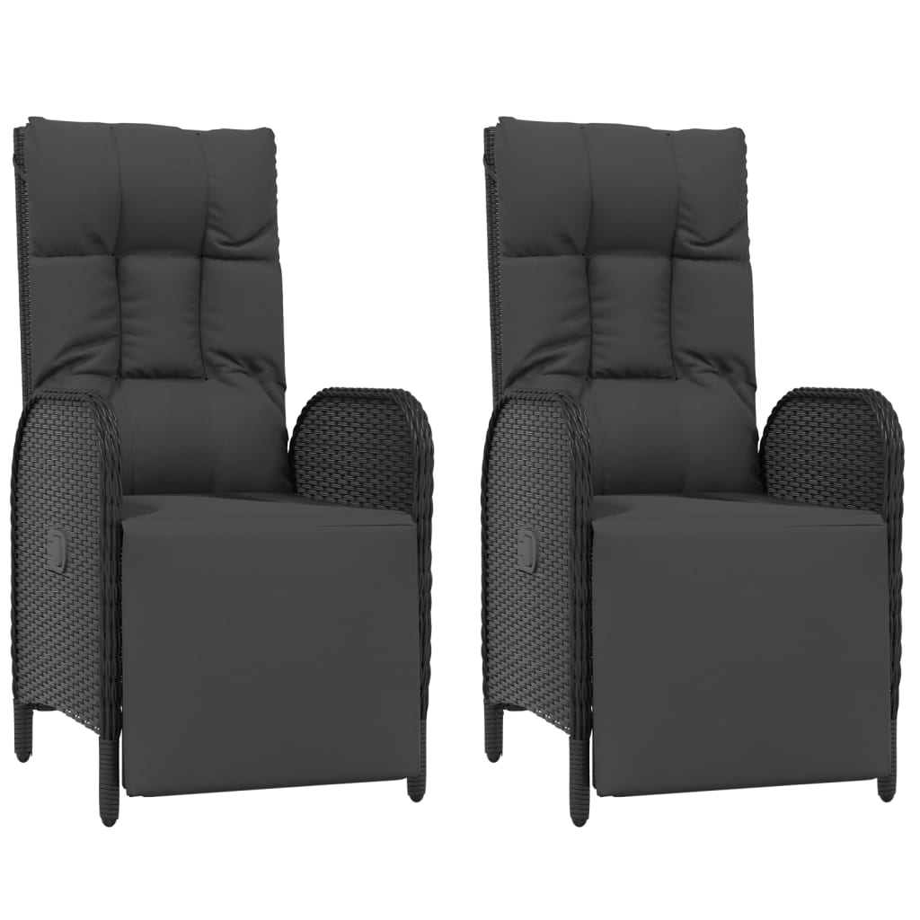Garden Dining Set Black