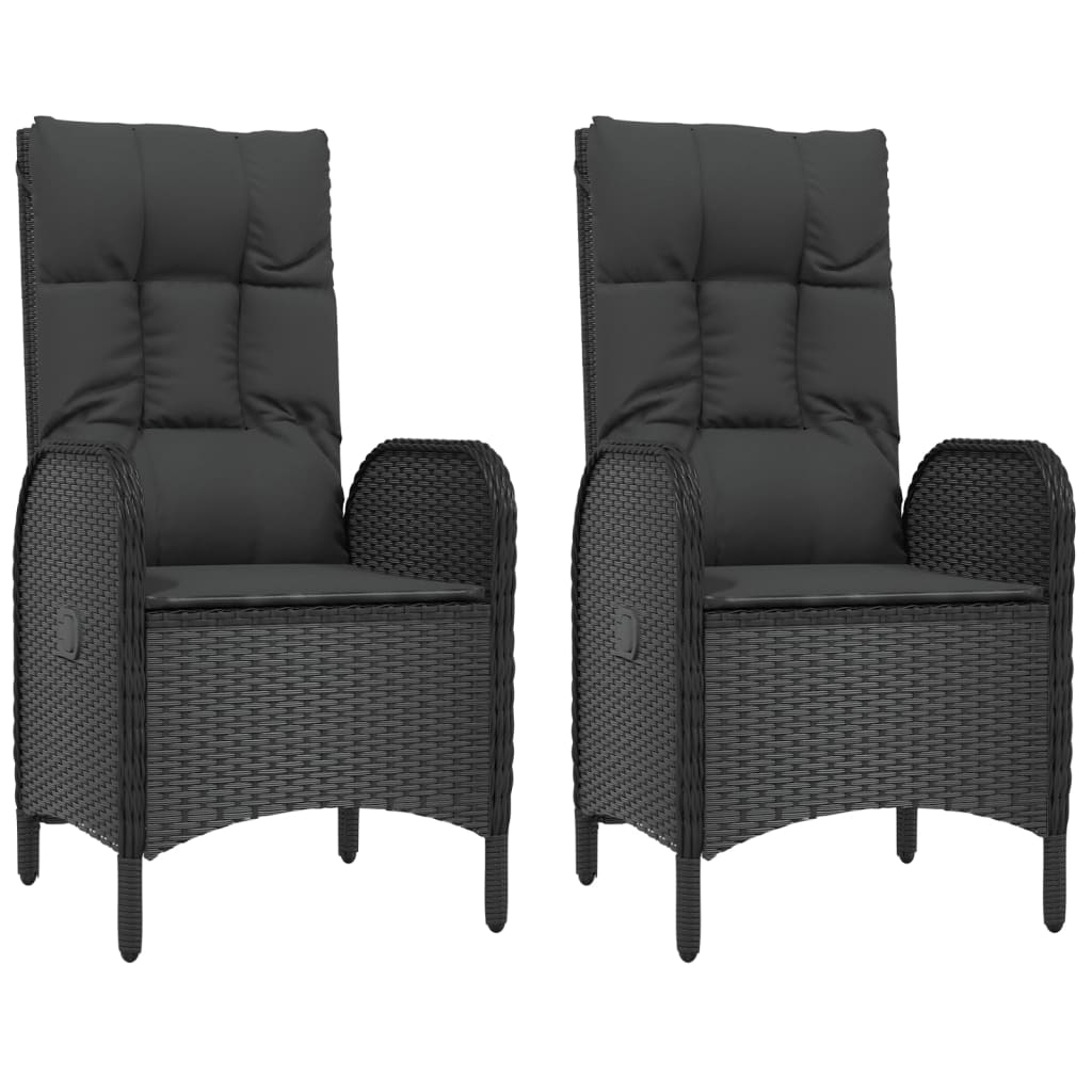 Garden Dining Set Black
