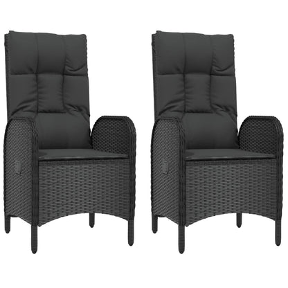 Garden Dining Set Black