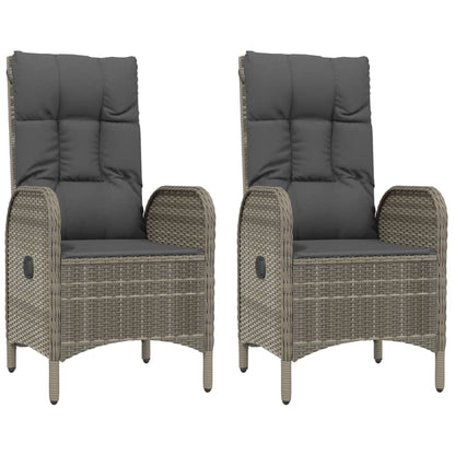 Garden Dining Set Black and Grey