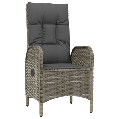 Garden Dining Set Black and Grey