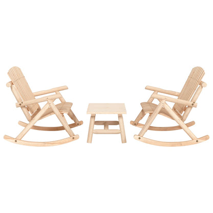 Garden Lounge Set Natural wood Solid spruce wood Standard