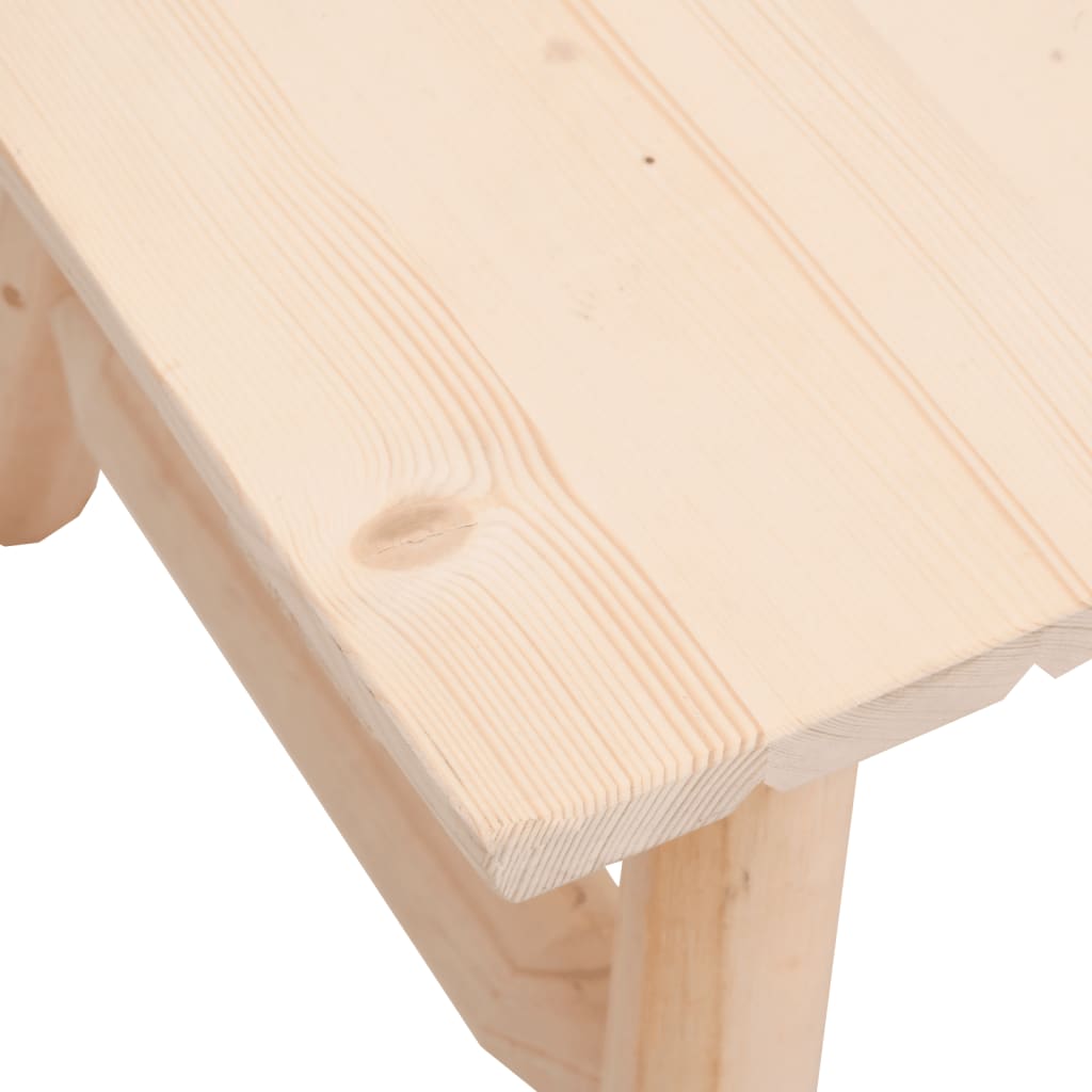 Garden Lounge Set Natural wood Solid spruce wood Standard