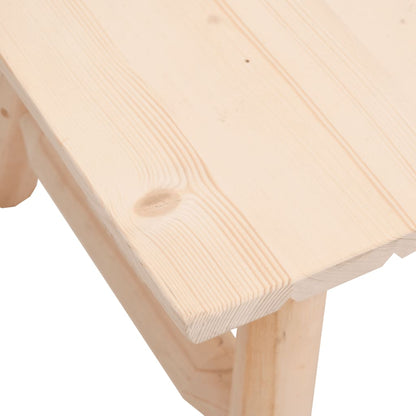 Garden Lounge Set Natural wood Solid spruce wood Standard