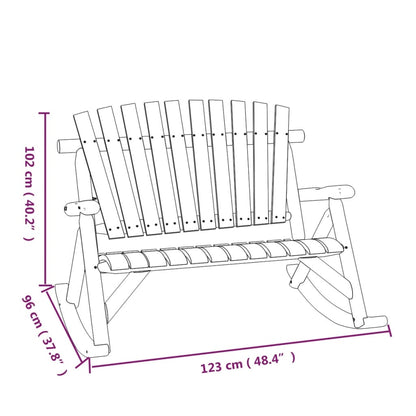 Garden Lounge Set Natural wood Solid spruce wood Standard
