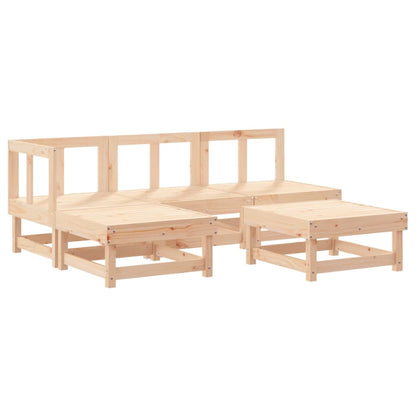 Garden Lounge Set Pine Wood Solid pine wood