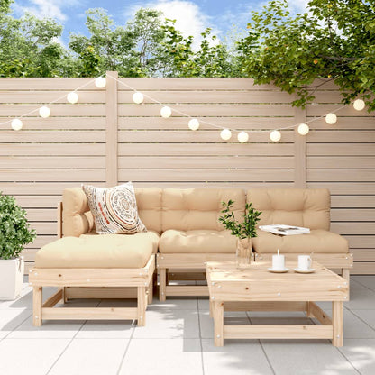 Garden Lounge Set Pine Wood Solid pine wood