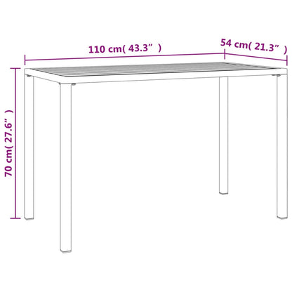 Garden Dining Set Anthracite Steel, Textilene, Fabric Medium