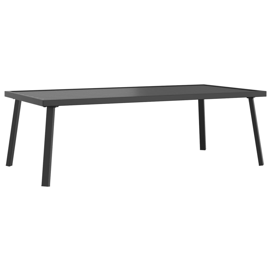 Garden Lounge Set Anthracite Steel, Textilene, Polyester Large