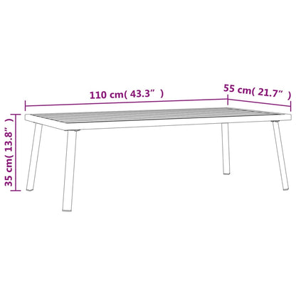 Garden Lounge Set Anthracite Steel, Textilene, Polyester Large