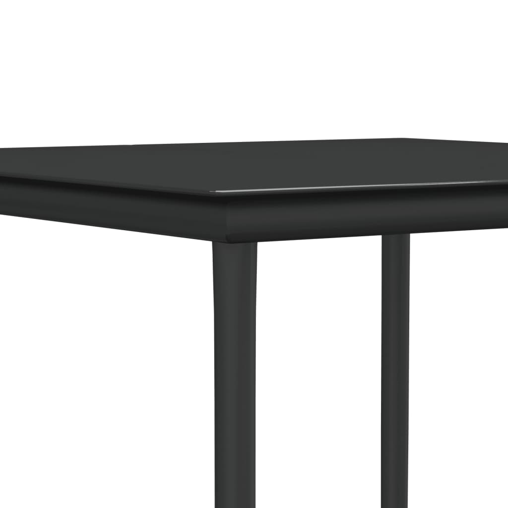 Garden Dining Set Brown, Black, Cream White