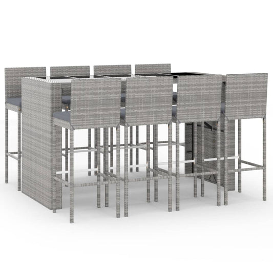 Garden Bar Set Grey, Black, Dark Grey