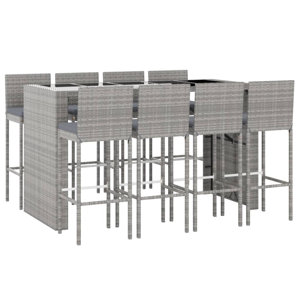Garden Bar Set Grey, Black, Dark Grey