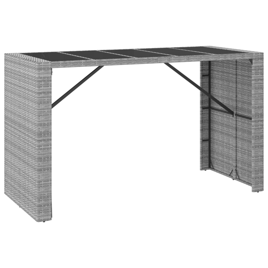 Garden Bar Set Grey, Black, Dark Grey