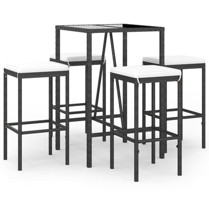 Garden Bar Set Black