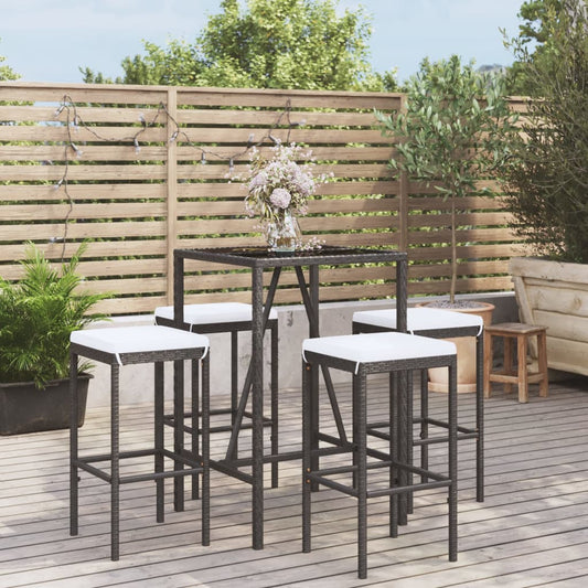 Garden Bar Set Black