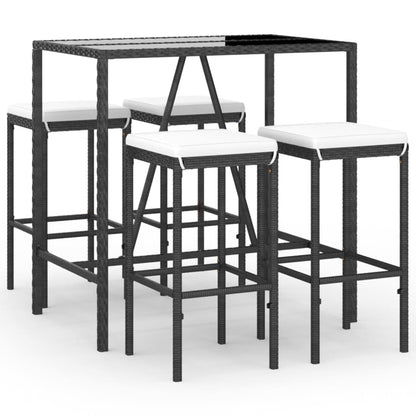 Garden Bar Set Black