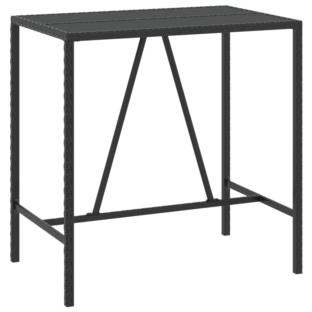 Garden Bar Set Black