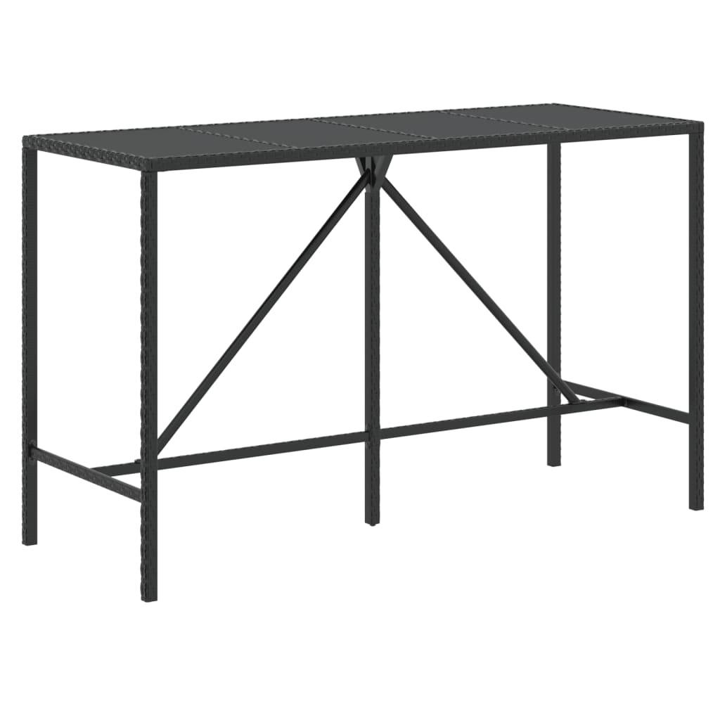 Garden Bar Set Black