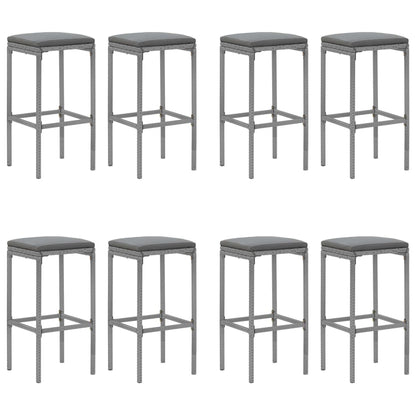Garden Bar Set Grey, Black