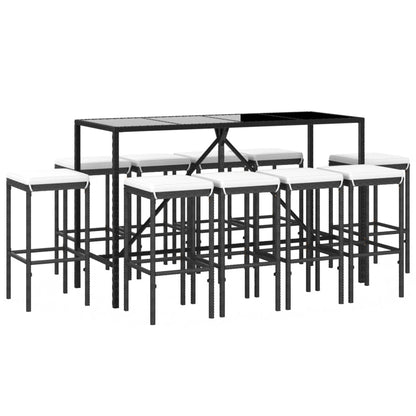 Garden Bar Set Black and Cream White