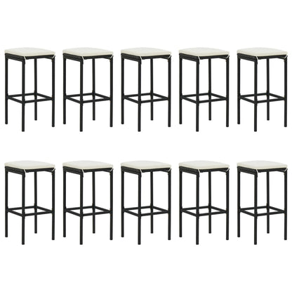 Garden Bar Set Black and Cream White