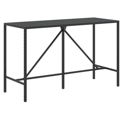 Garden Bar Set Black and Cream White