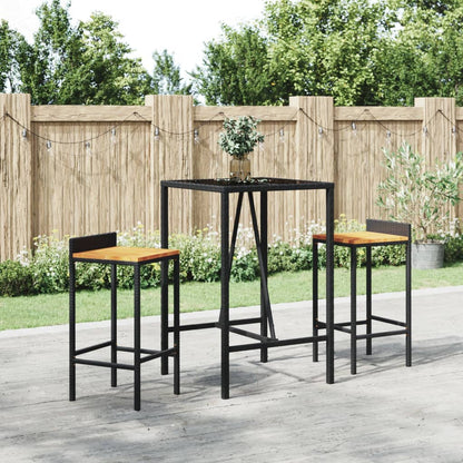 Garden Bar Set Black