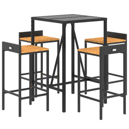 Garden Bar Set Black