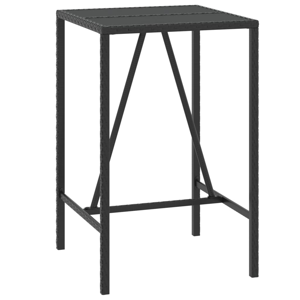 Garden Bar Set Black
