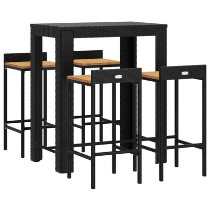 Garden Bar Set Black